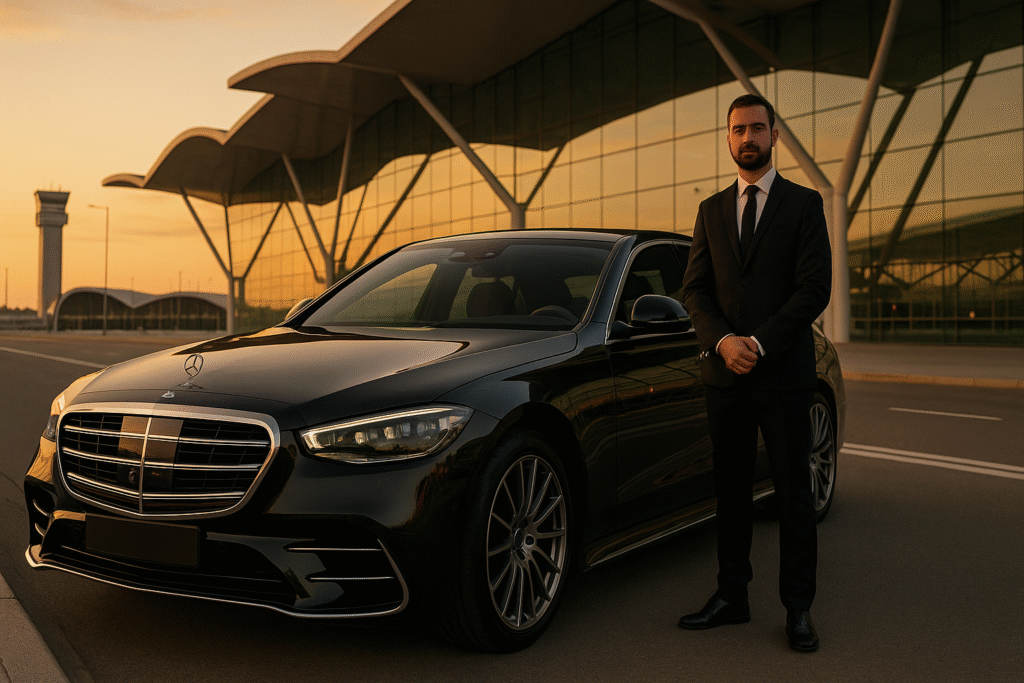 Limuzyna VIP z kierowcą pod lotniskiem Wrocław